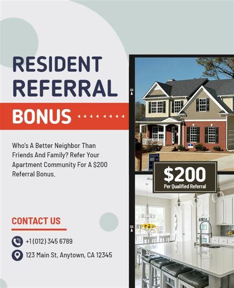 resident referral flyer template|resident referral form for apartments.